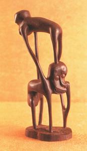 Benin wood carving