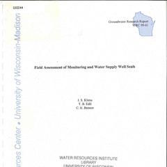 Field assessment of monitoring and water supply well seals