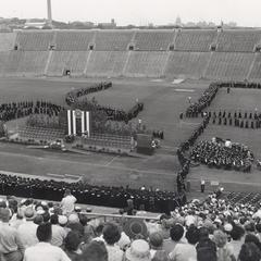 1954 Commencement at Camp Randall