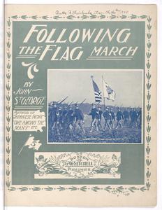Following the flag march