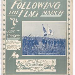 Following the flag march