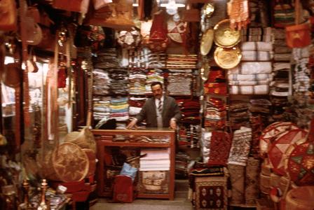 Inside a Shop in the Suq (Market) in Sousse