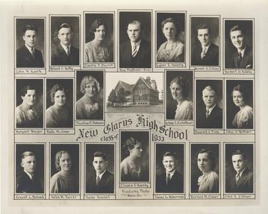 1933 New Glarus High School graduating class