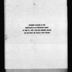 Documents relating to the negotiation of an unratified treaty of June 27, 1866, with the Cheyenne Indians and the Brule and Oglala Sioux Indians
