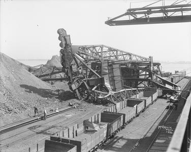 Collapsed coal rig