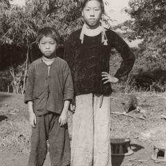 Two White Hmong boys in Houa Khong Province