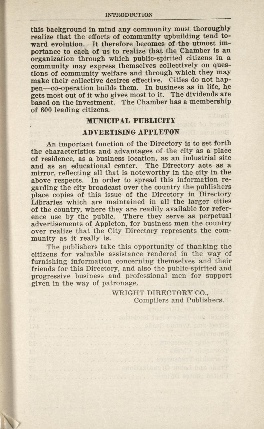 Wright's Appleton city directory 1925. Containing an alphabetically arranged list of business