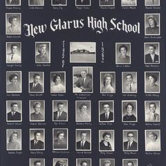 1962 New Glarus High School graduating class