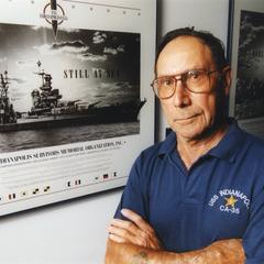 Large photo of Florain Stamm used in the WI State Journal article