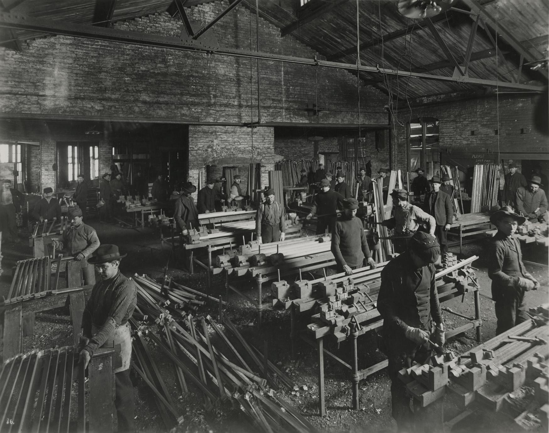 Simmons factory interior