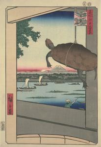 Mannen Bridge in Fukagawa District, no. 51 from the series One-hundred Views of Famous Places in Edo