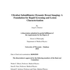 Ultrafast Submillimeter Dynamic Breast Imaging: A Foundation for Rapid Screening And Lesion Characterization
