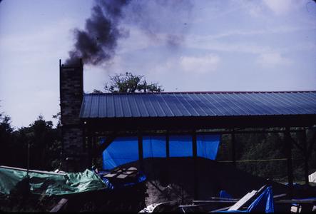 Kiln firing from afar
