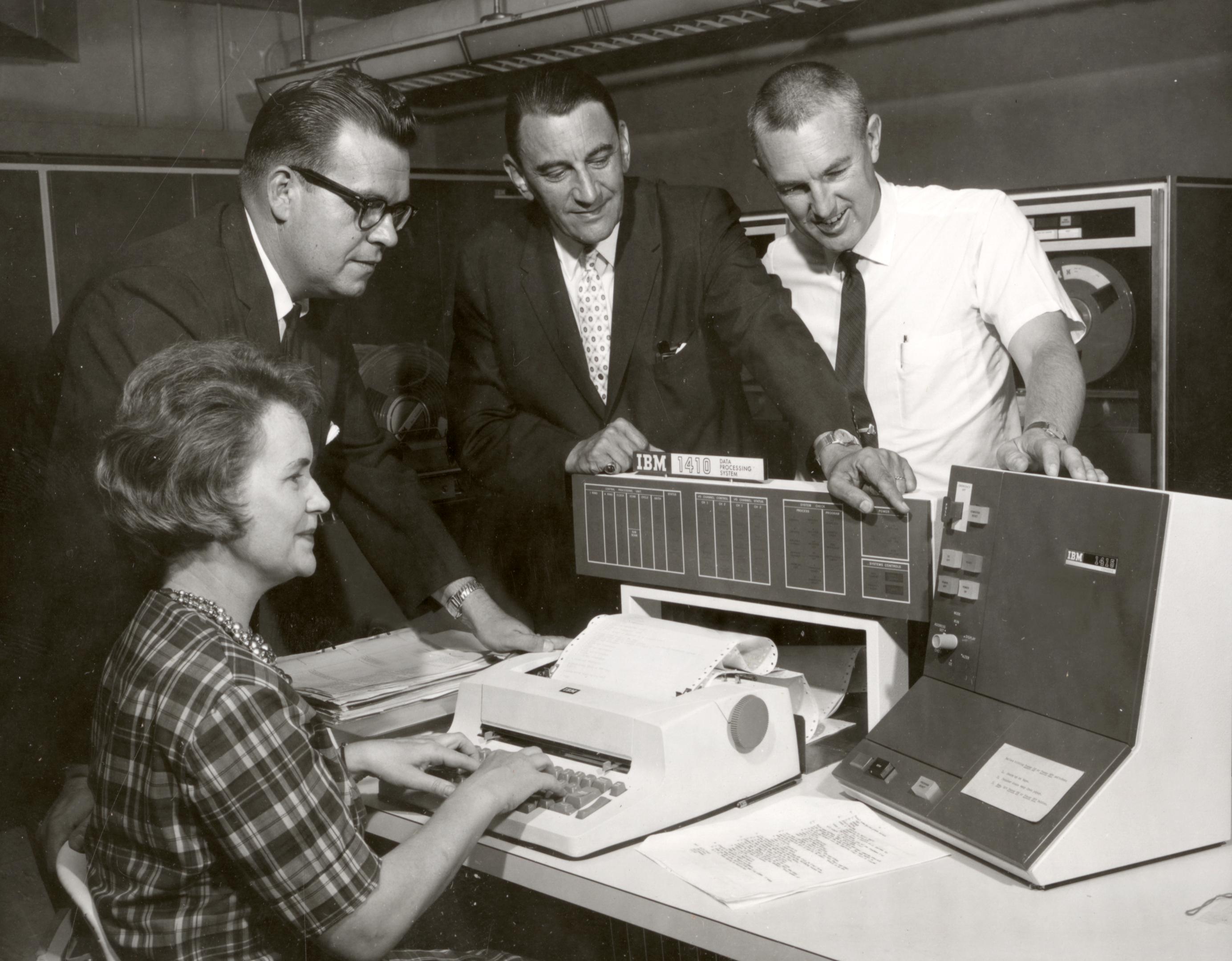 IBM 1410 computer - UWDC - UW-Madison Libraries