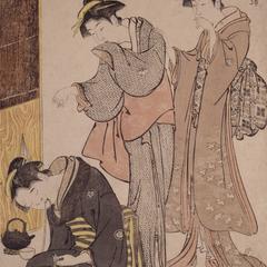 Two Women and Dozing Maid, from the series Beauties of the East as Reflected in Fashions