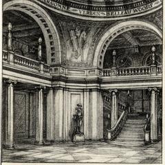 Drawing of proposed rotunda in Memorial Union