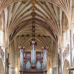 Exeter Cathedral interior organ