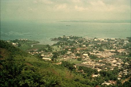 View of Freetown from Fourah Bay College