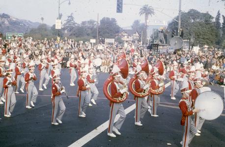 Marching band at the Rose Bowl