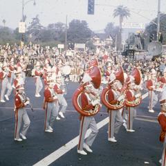 Marching band at the Rose Bowl