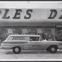 Peoples Drug Stores delivery truck and store