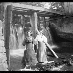 Women at mill dam