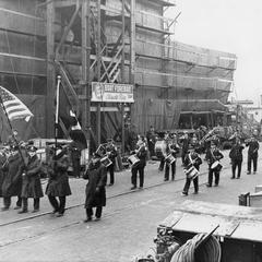Band Playing for Launching Harold W. Roberts