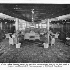 A view of the ladies lounge