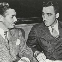 Clark Gable with student Larry Adams