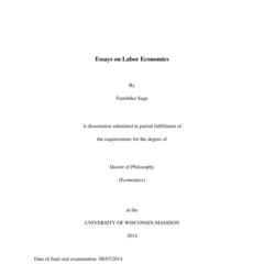 Essays on Labor Economics