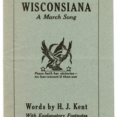 Wisconsiana  : a march song
