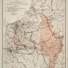 War map of the Western Front