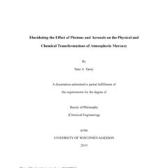 Elucidating the Effect of Photons and Aerosols on the Physical and Chemical Transformations of Atmospheric Mercury