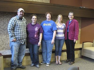 Melissa Kelly, Toni Forrester, Linda Reinhardt, Phi Theta Kappa, Janesville, 2014