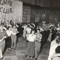 Grad class square dance