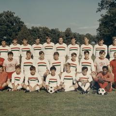 Men's soccer team and coaches
