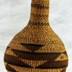 Basketry-covered bottle