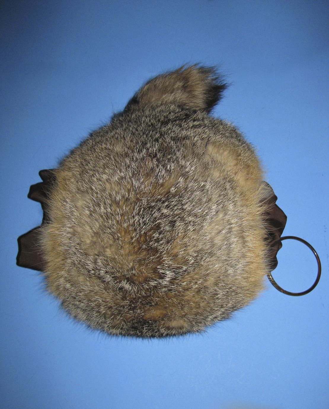 Kit fox round poofy muff with tail - UWDC - UW-Madison Libraries