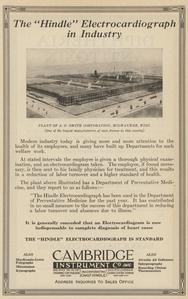 The Hindle Electrocardiograph advertisement