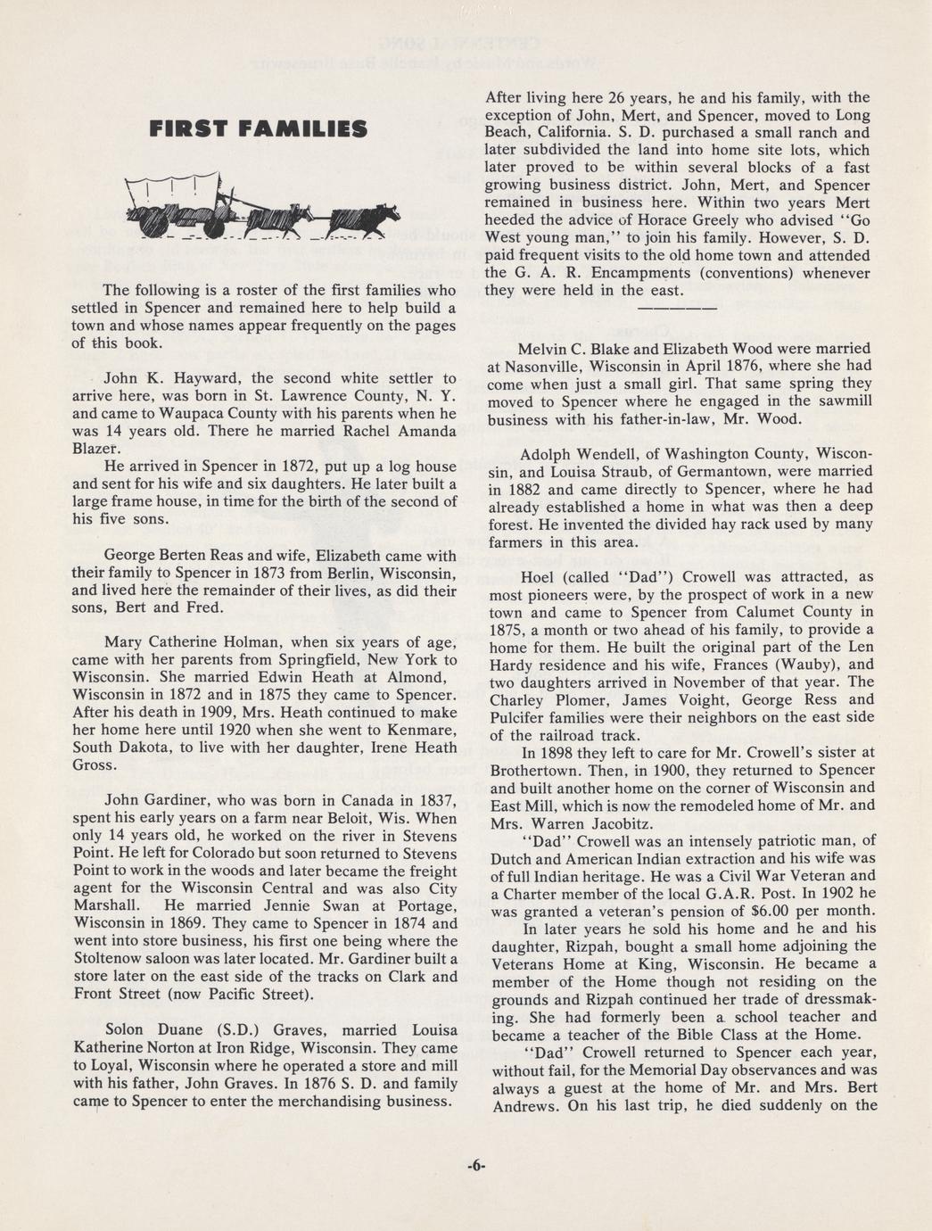 Spencer, Wisconsin, 18741974 Full view UWDC UWMadison Libraries