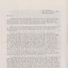 Letter from Henry Peck, December 1, 1986