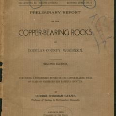 Preliminary report on the copper-bearing rocks of Douglas county, Wisconsin