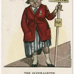 Votes for skirts, suffrage postcard