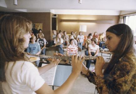 Flutists at Summer Music Clinic
