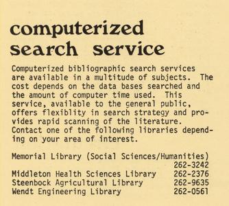 Library services for faculty handout