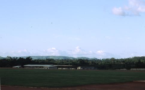 Stadium in distance