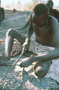 Blacksmith Working on a Spear Point