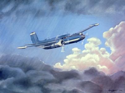Oil painting : The Blue Goose