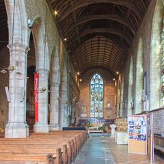 St Michael's Church Ledbury, interior south nave and chancel aisle