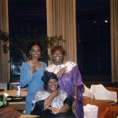 Three women at 1994 multicultural organization fair